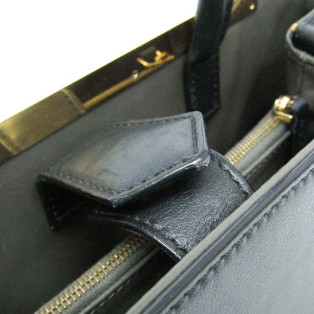 FENDI Black Leather Shoulder Bag - Picture 12 of 16